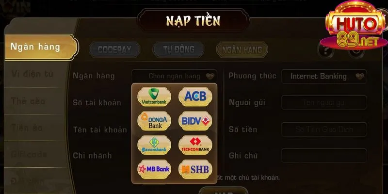 Nạp Tiền Huto89 | Các Hình Thức Giao Dịch Phổ Biến Nhất 1 Các hình thức giao dịch nạp tiền Huto89 phổ biến